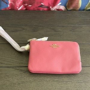 Brand New Coach Double Wristlet- Pink